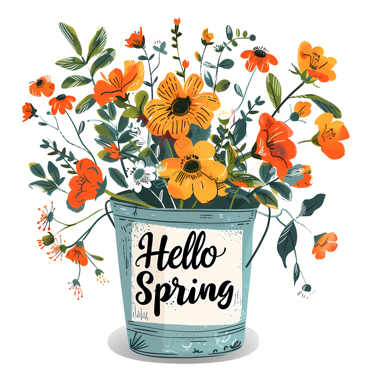 Hello Spring,Floral Bouquet,Spring Flowers