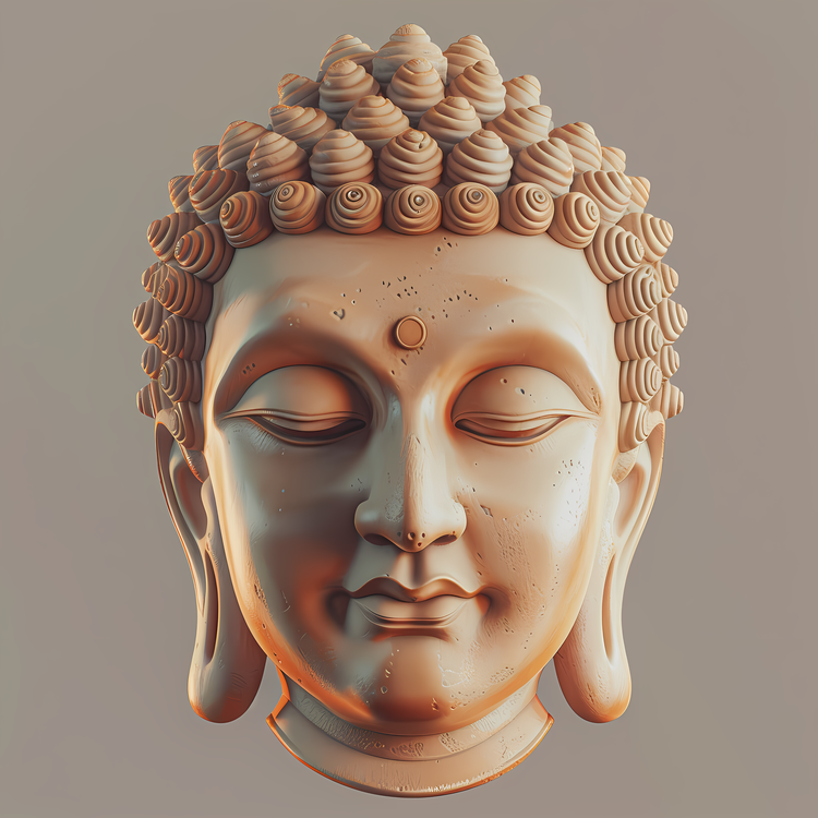 Buddha,Buddha Head,Wooden Sculpture