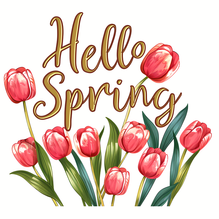 Hello Spring,Easter,Spring Flowers