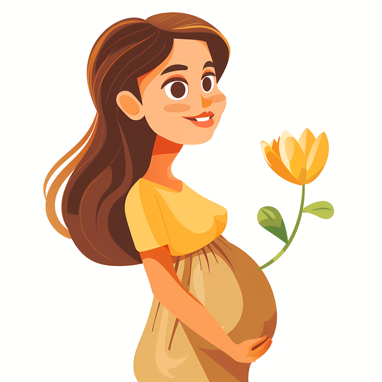 Cartoon Pregnant Woman,Pregnant,Baby