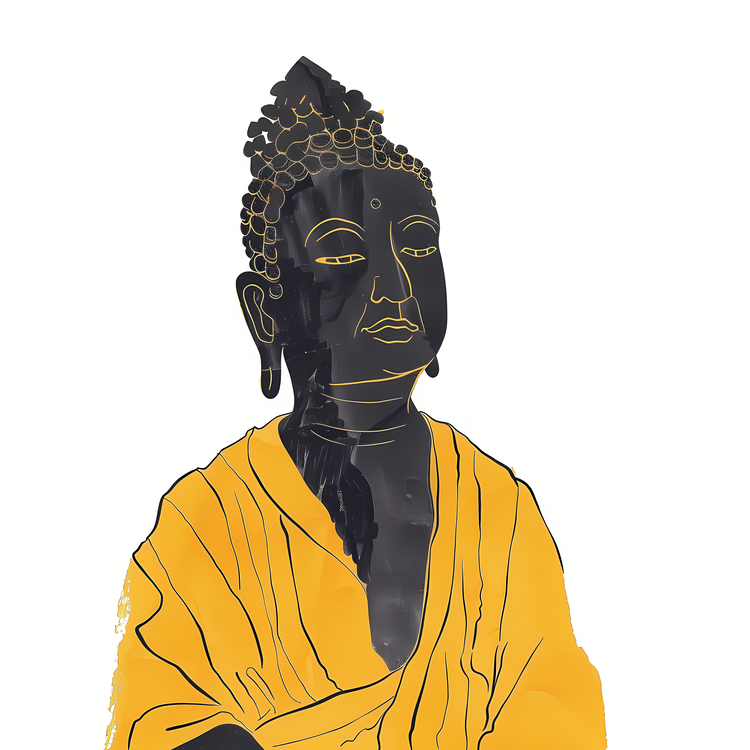 Buddha,Yellow,Statue