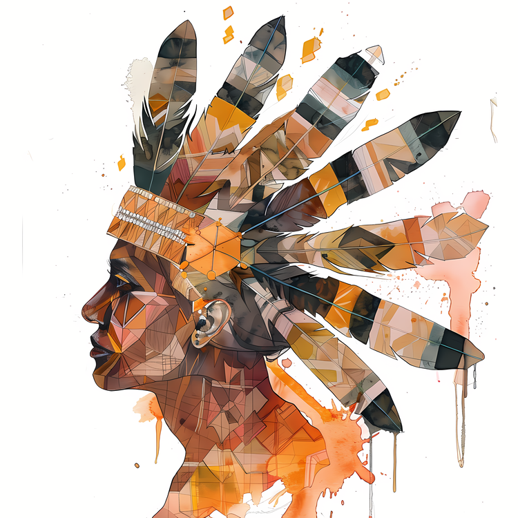 Indigenous Headgear,Indian,Warrior