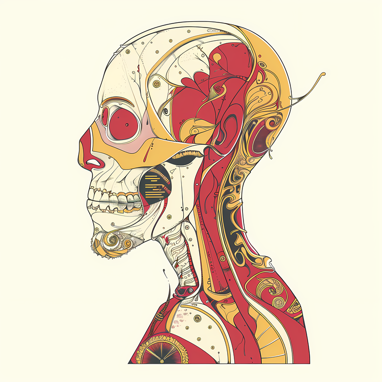 Whimsical Figure,Skeleton,Anatomy