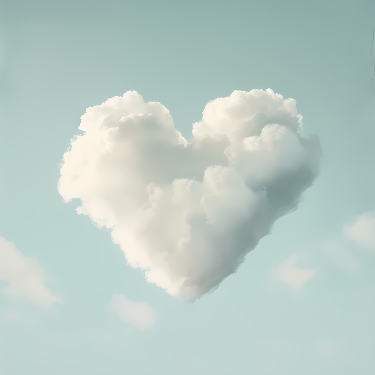 Cloud Heart,Heart Shaped Cloud,Cloud In The Shape Of A Heart