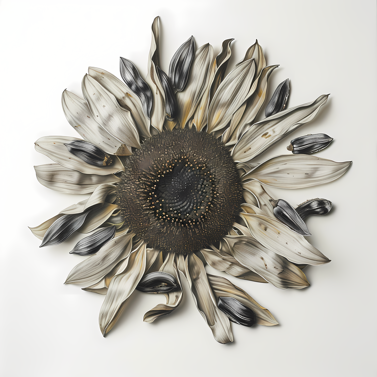 Sunflower Seeds,Flower,Seashell
