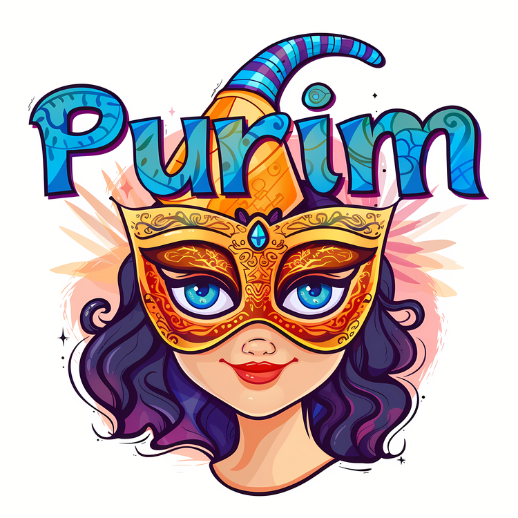 Purim,Puff,Mask