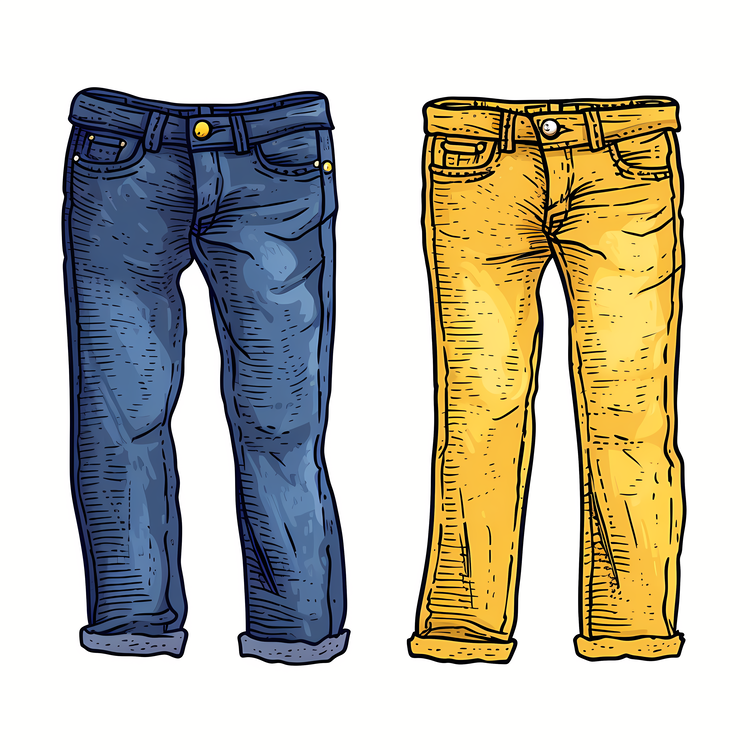 Jeans,Clothing,Yellow