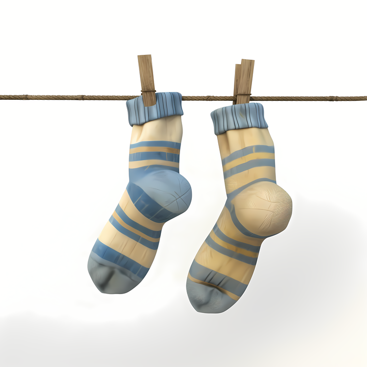 Hanging Socks,Socks,Blue