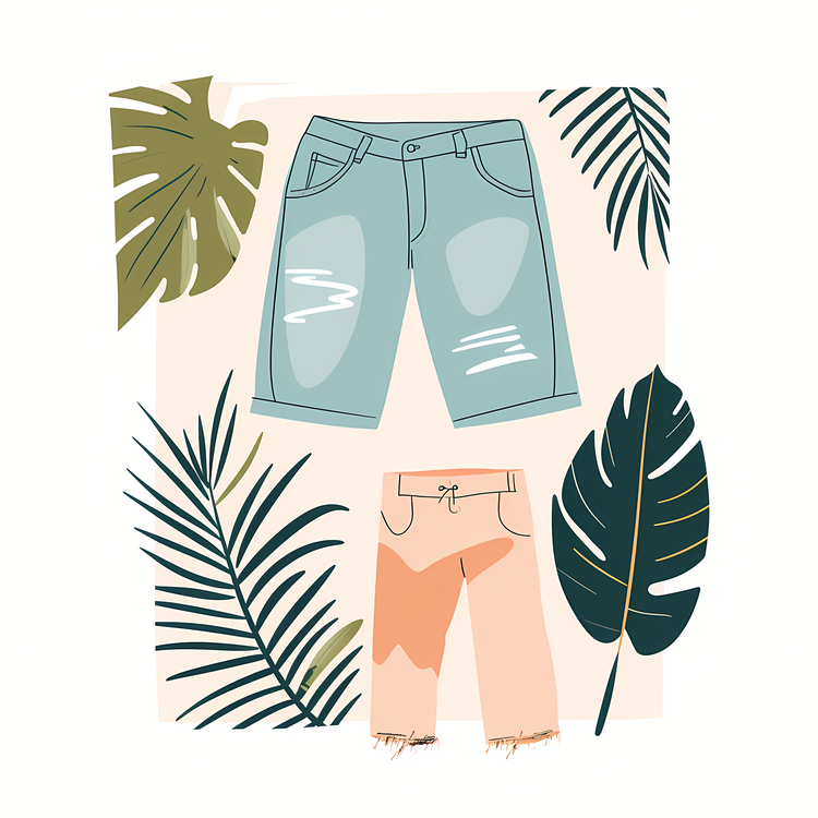 Jeans,Shorts,Foliage