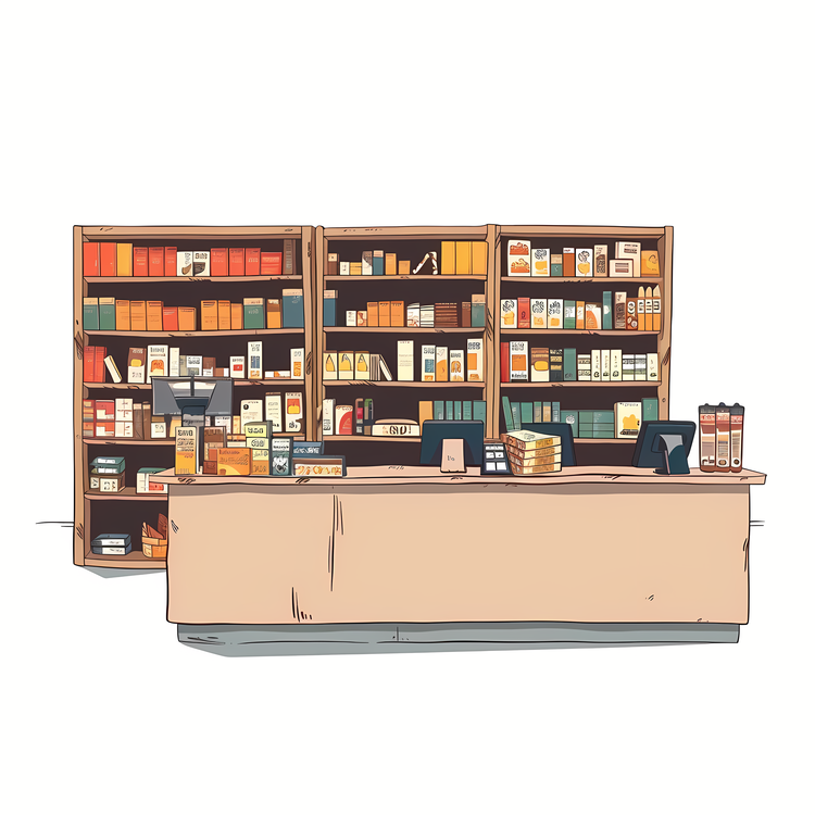 Bookstore,Display Shelf,Liquor Store