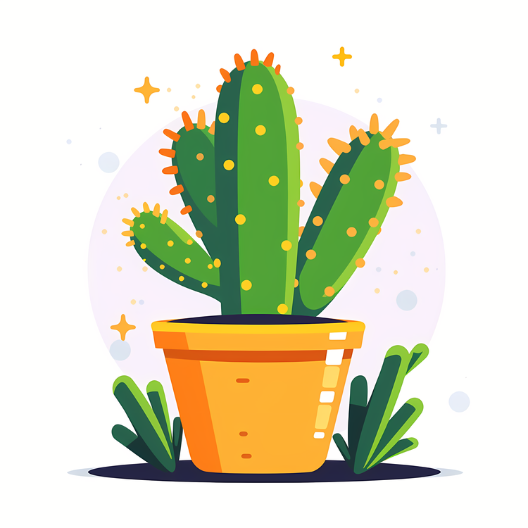 Cactus In Pot,Cactus,Plant