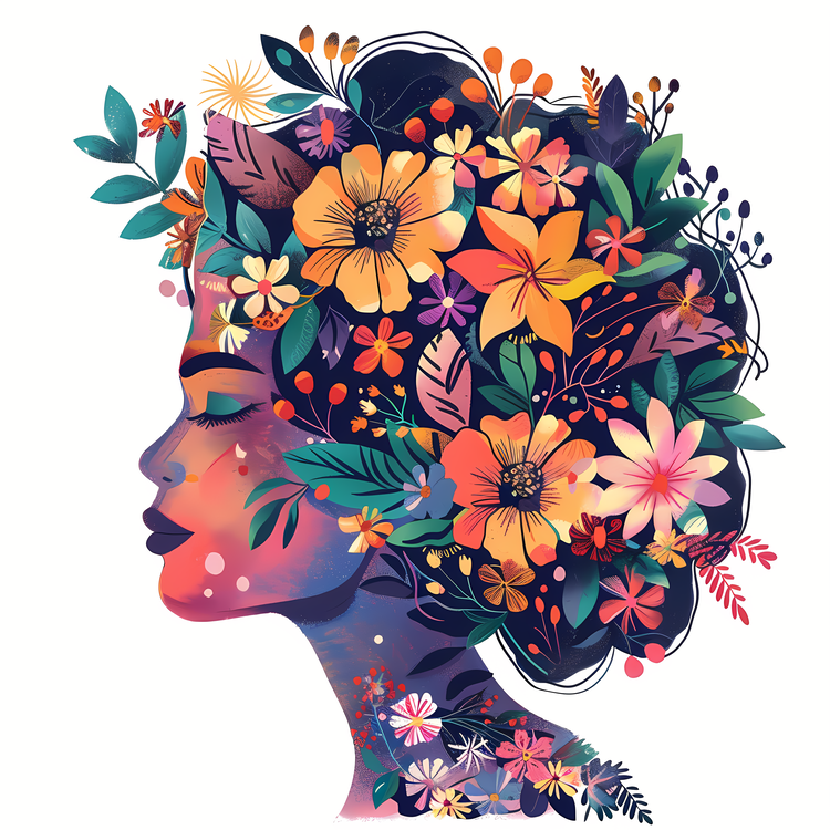Womens Day,Flower Art,Flower Crown