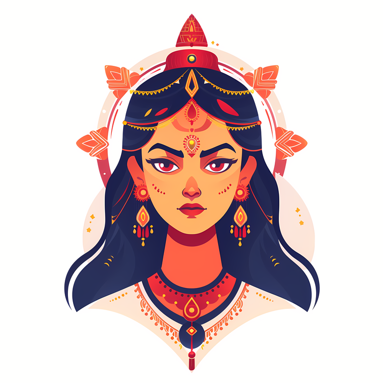 Hindu Goddess,Person,Face