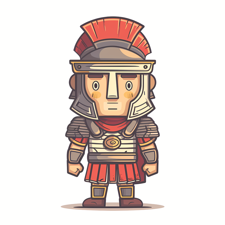 Ancient Rome Soldier,Roman Soldier,Cartoon Character