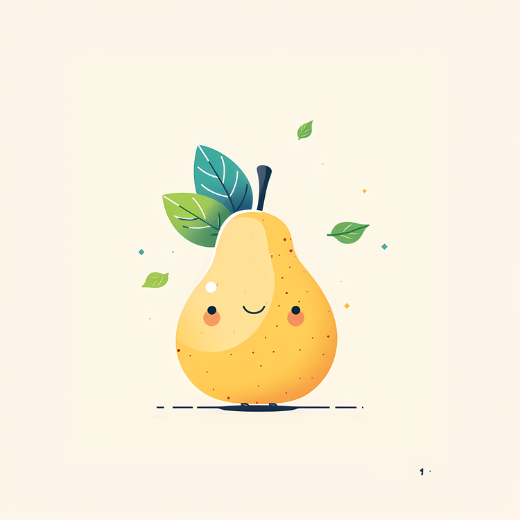Cartoon Pear,Cute,Cartoonish