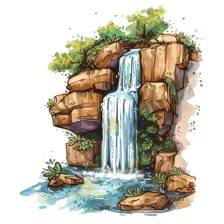 Waterfall,Nature,Landscape