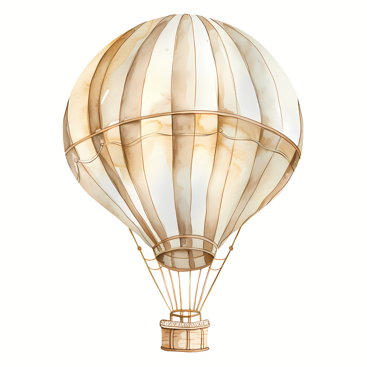 Hot Air Balloon,Painting,Watercolor