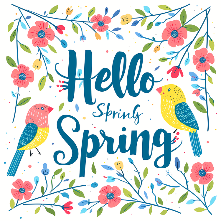 Hello Spring,Happy,Spring