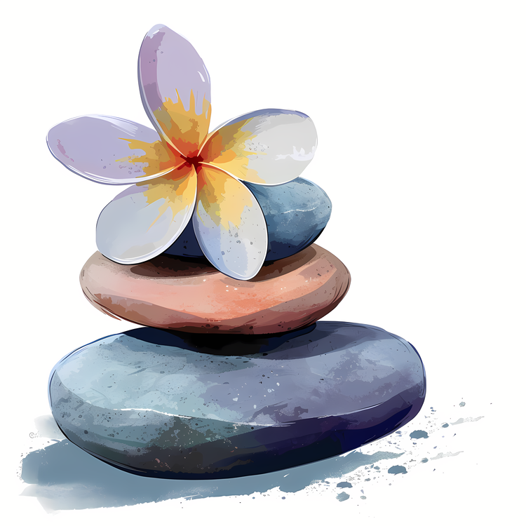 Spa Stones,Rock,Flower