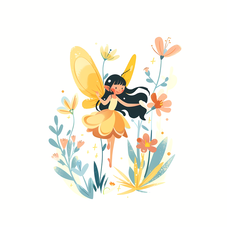 Flower Fairy,Fairy,Cartoon