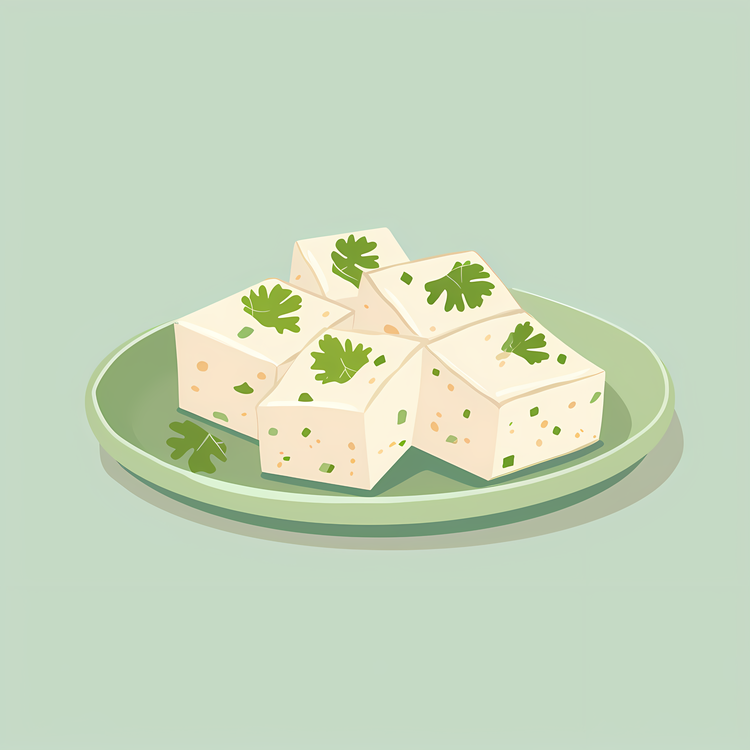 Stinky Tofu,Fresh Feta Cheese,Herbs