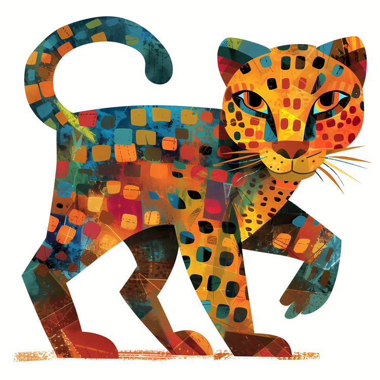 Abstract Leopard,Cheetah,Big Cat