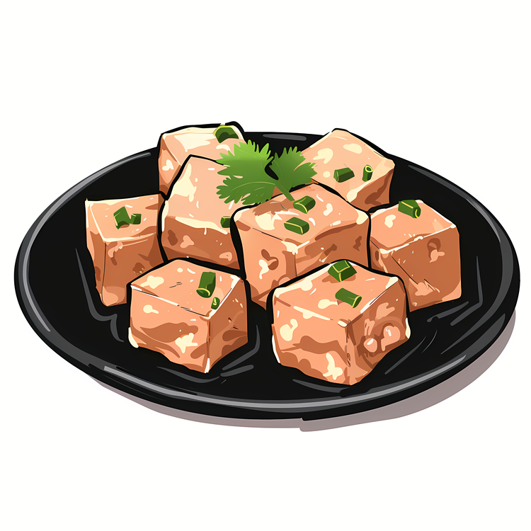 Stinky Tofu,Food,Plate
