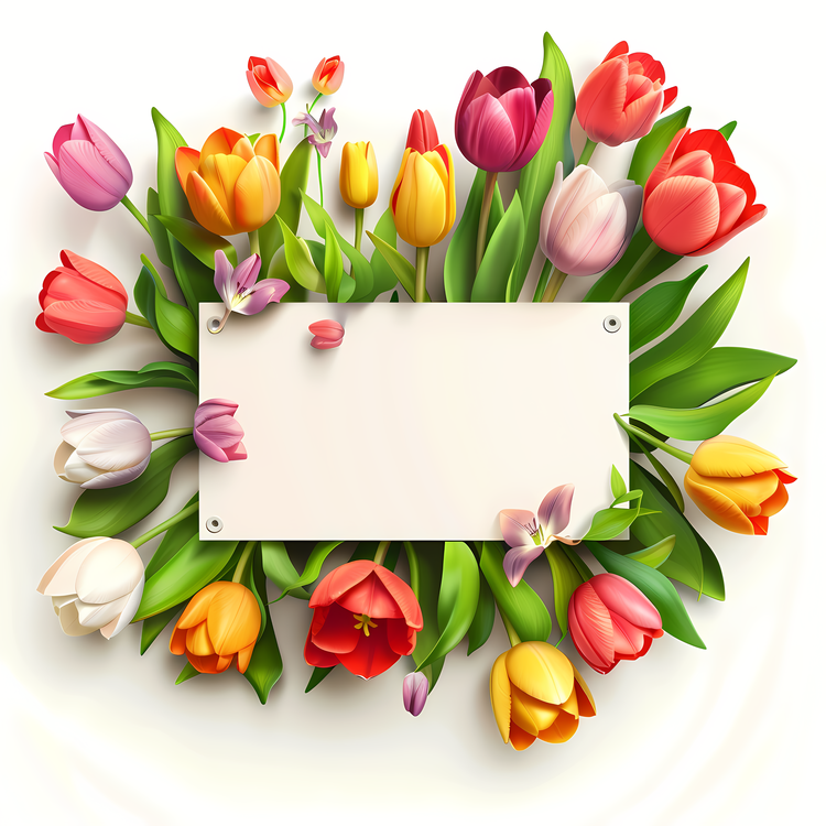 Spring Flowers,Sign Board,Flowers