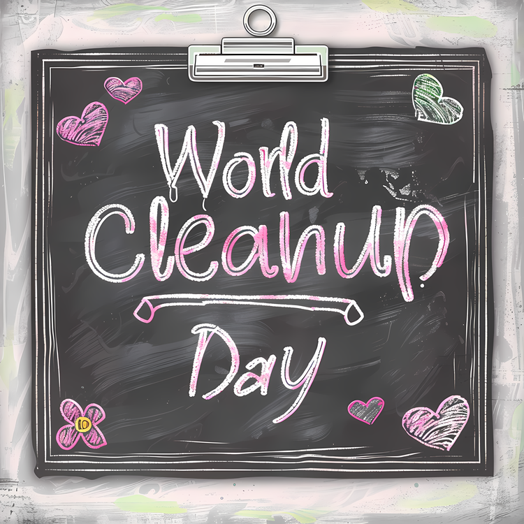 World Cleanup Day,For   Are World Cleanup Day,Blackboard