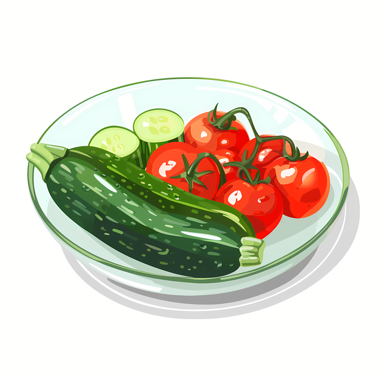 Zucchini,Cucumber,Tomatoes