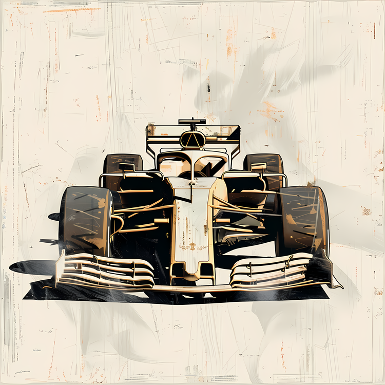 Formula 1 Car,Gilt,Art