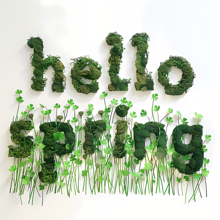 Hello Spring,Spring,Green