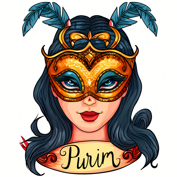 Purim,Masked,Golden