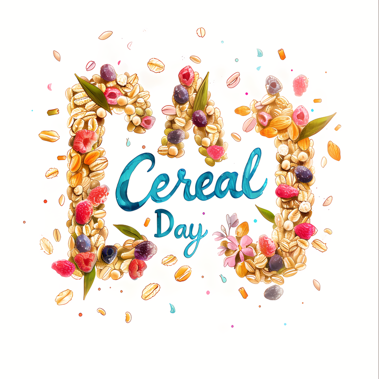 Cereal Day,Watercolor,Food
