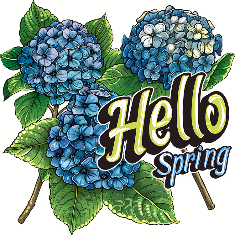 Hello Spring,Flower,Blue Flowers