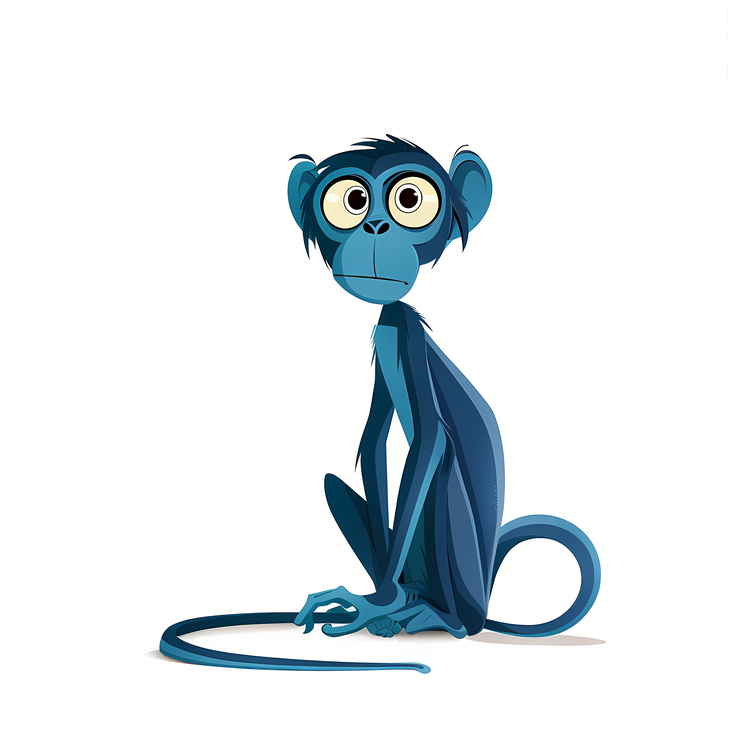 Monkey,Blue Monkey,Cute Monkey