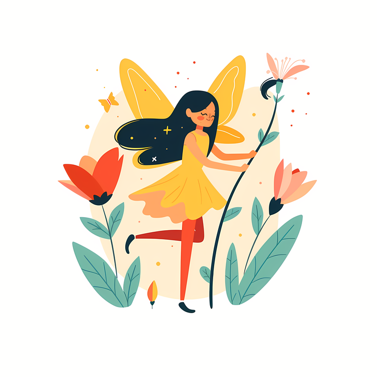 Flower Fairy,Girl,Fairy