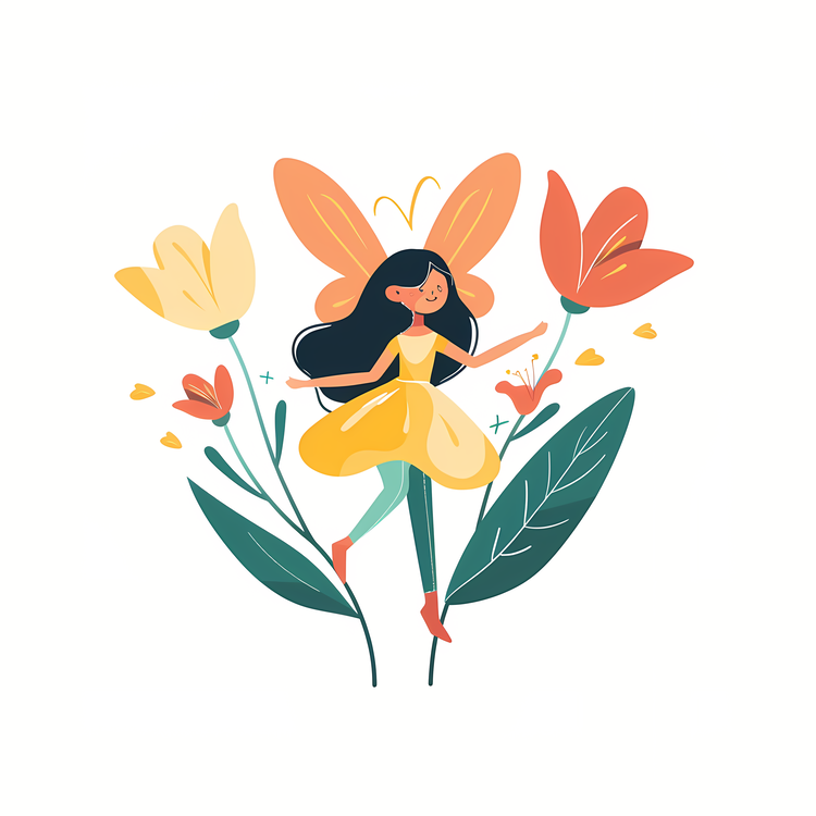 Flower Fairy,Girl,Fairy