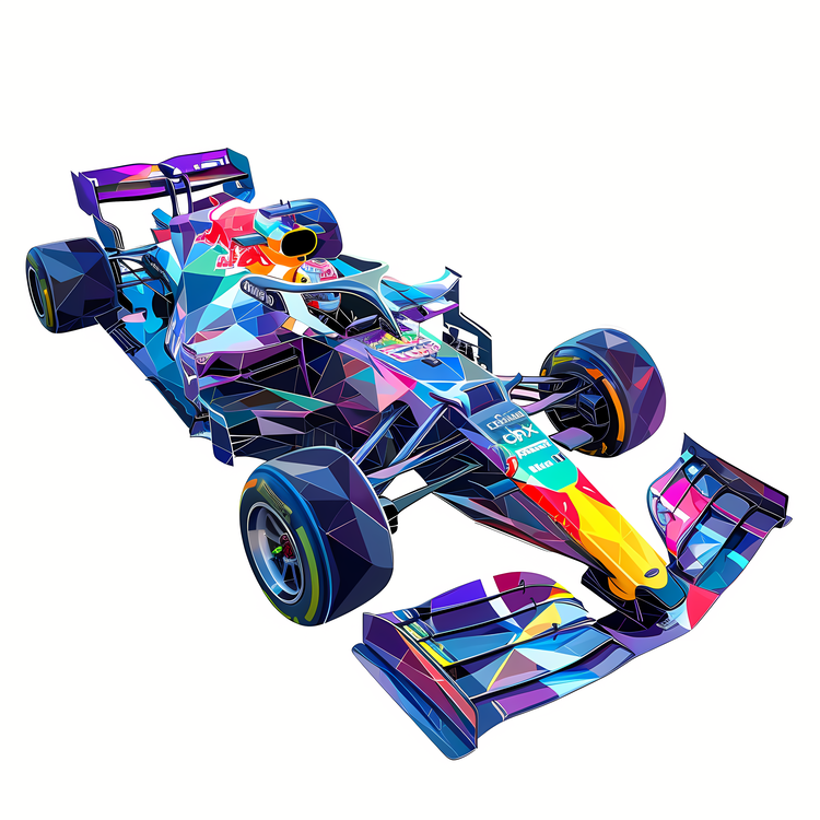Formula 1 Car,3d,Colorful