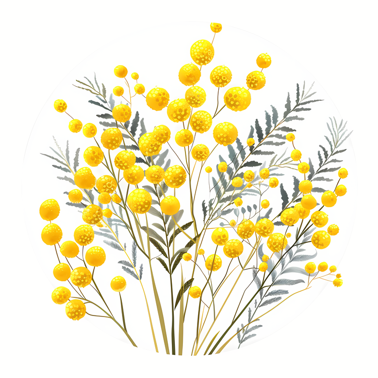 Mimosa Flowers,Yellow Flowers,Fresh Flowers