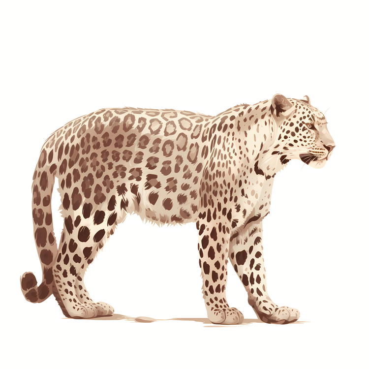 Leopard,Brown And White,Big Cat