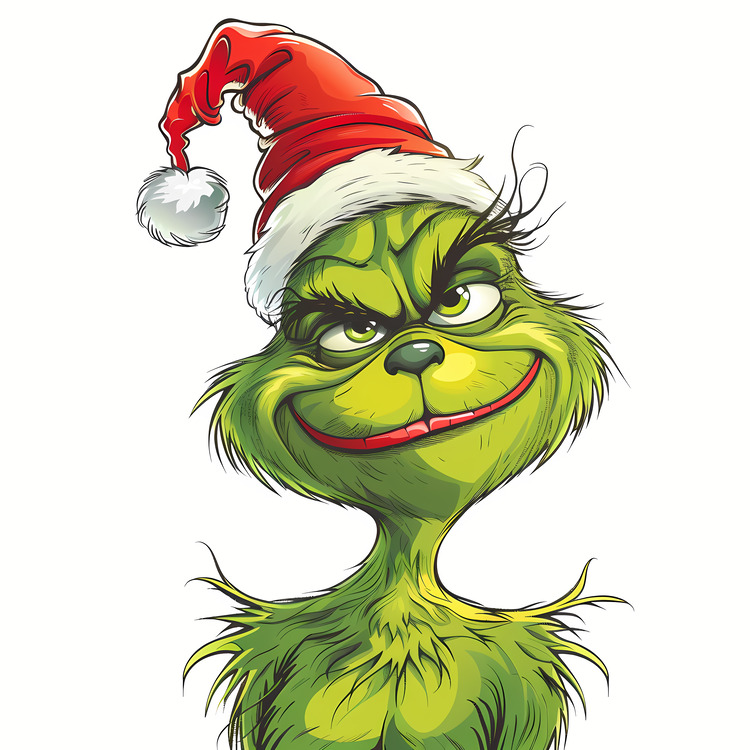 Grinch,Person,Green Face