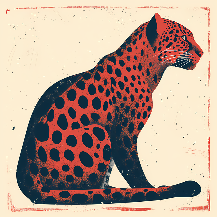 Leopard,Animal,Red