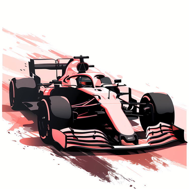 Formula 1 Car,Formula Race Car,Paint Splatter