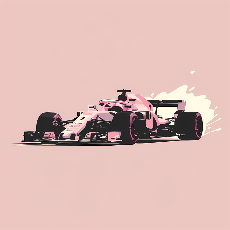 Formula 1 Car,Pink,Car