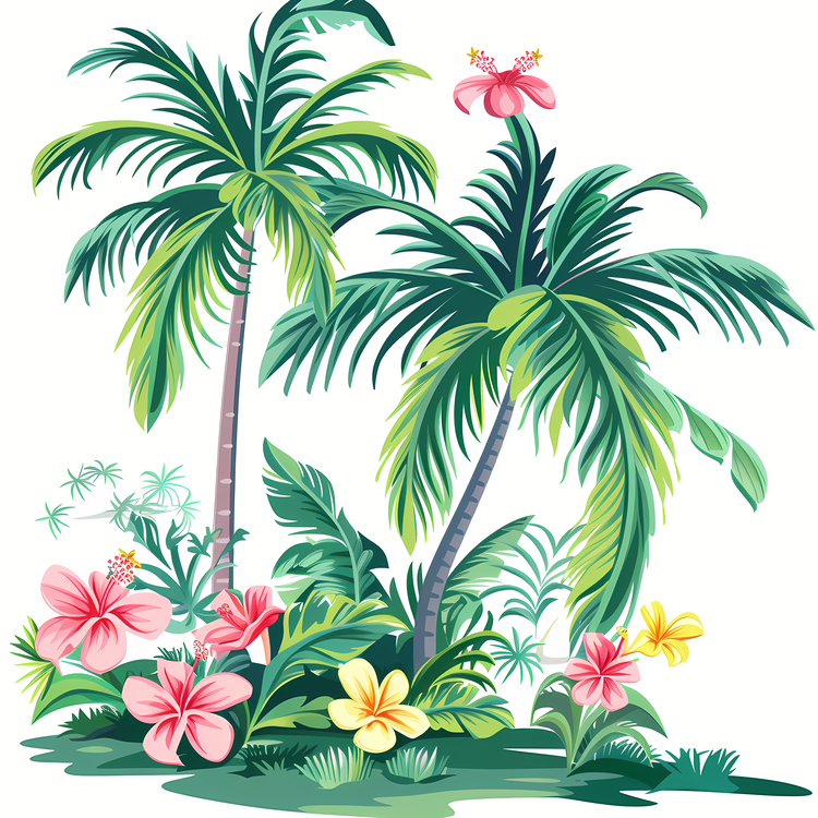 Tropical Background,Tropical,Palm Trees