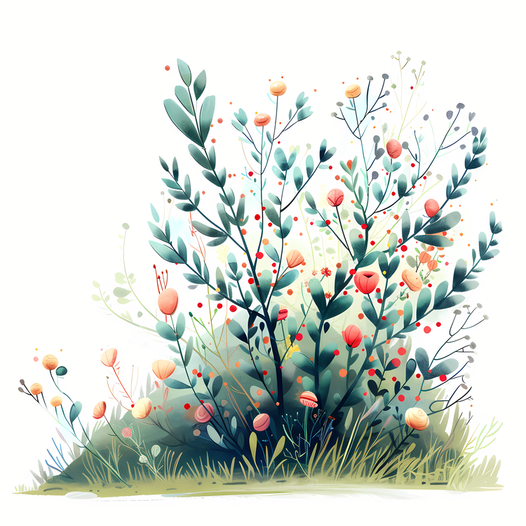 Bushes,Flowers,Greenery
