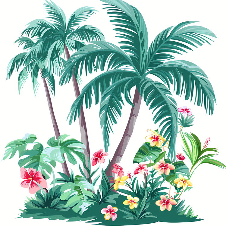 Tropical Background,Tropical,Palm Trees