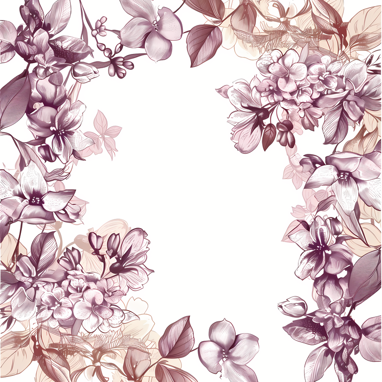 Lilac Flowers,Floral,Pink