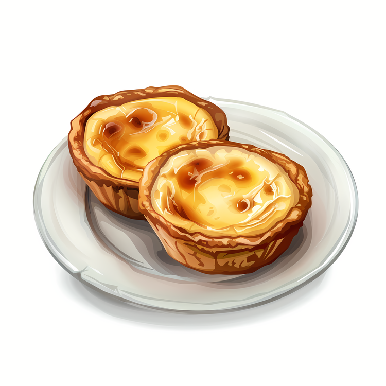 Pastel De Nata,Puff Pastry,Sweet And Savory